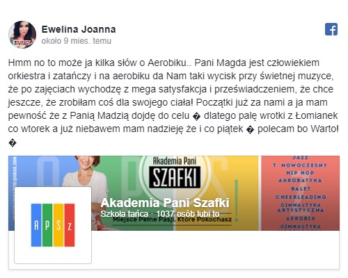 szkoła tańca marki - Akademia tańca Pani Szafki - opinie