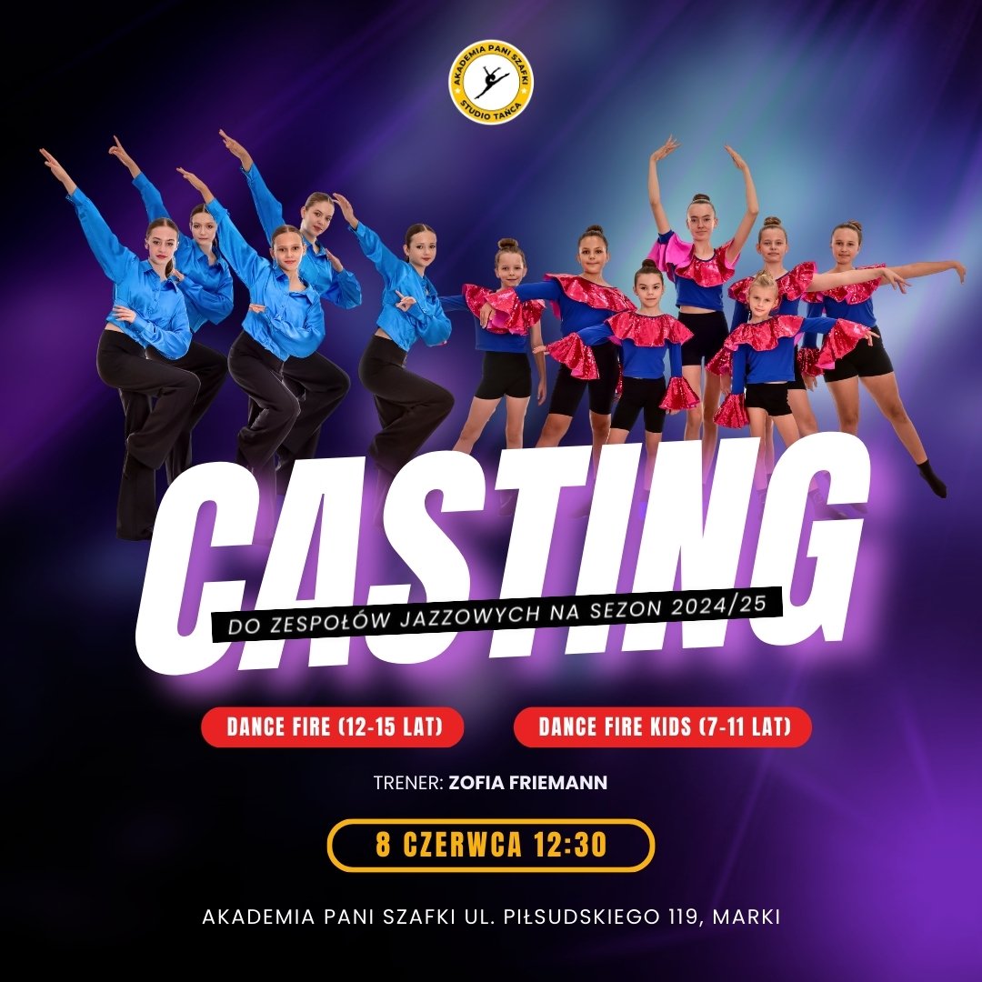 Casting do zespołów turniejowych Akademii Pani Szafki